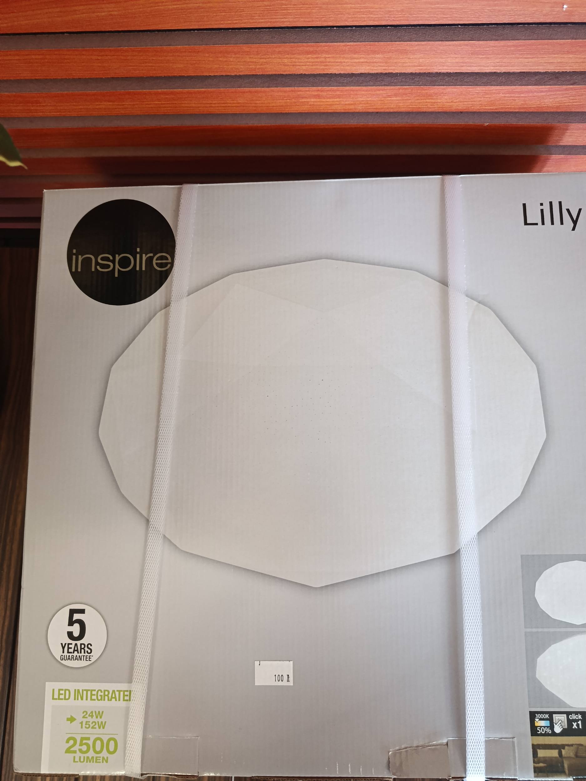 Nowoczesny plafon sufitowy LED Inspire Lilly 24W 2500lm 35cm