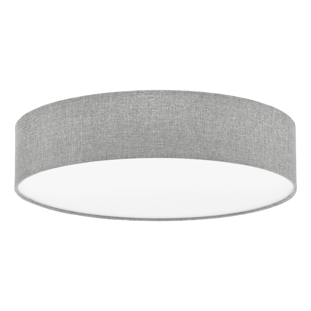 Stylowy okrągły plafon sufitowy Eglo Pasteri 57 cm szary E27