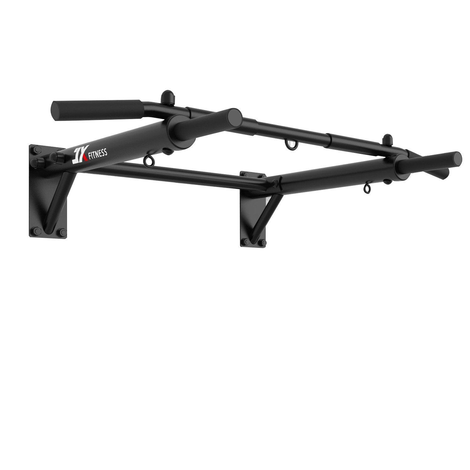 Drążek do podciągania ścienny JX Fitness JX-519 stalowy czarny