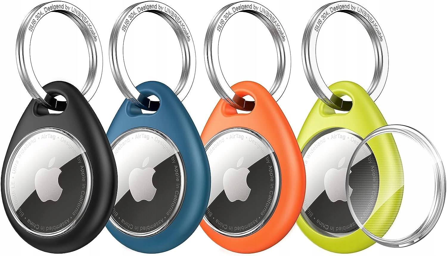 Etui do AirTag UNBREAKcable UBNU629 4 sztuki