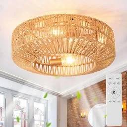 Wentylator sufitowy z lampą retro MiiR E27 pilot