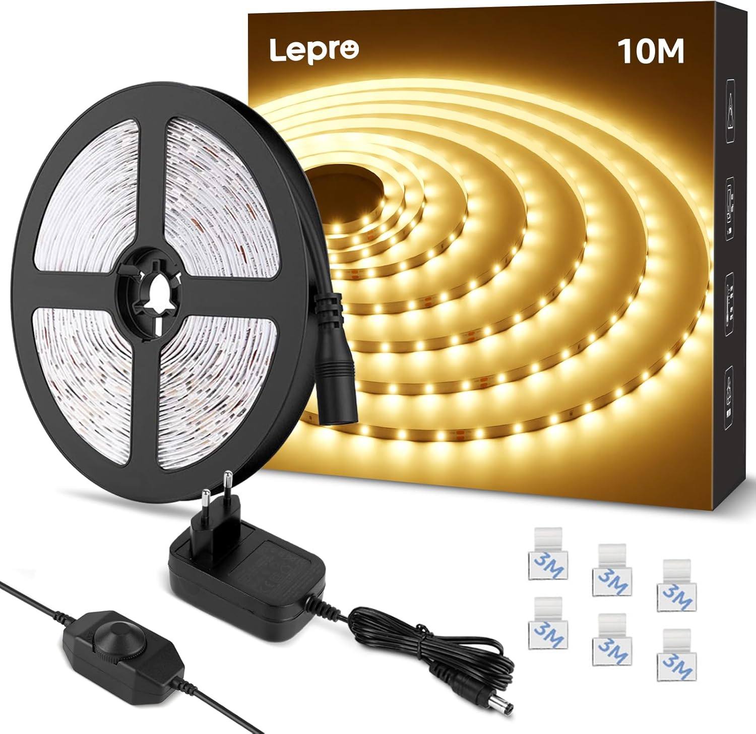 Taśma LED Lepro PR410088-WW-EU 10m Ciepła Biel 3000K