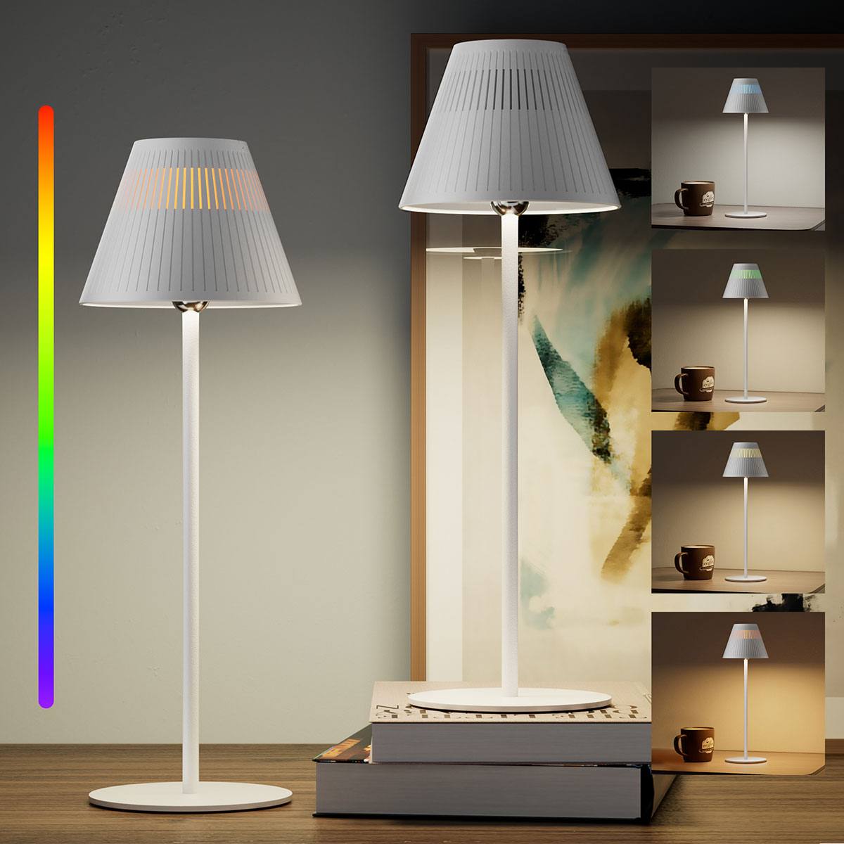 Zestaw 2 lamp stołowych Honeywell HWT-M1 bezprzewodowe RGB