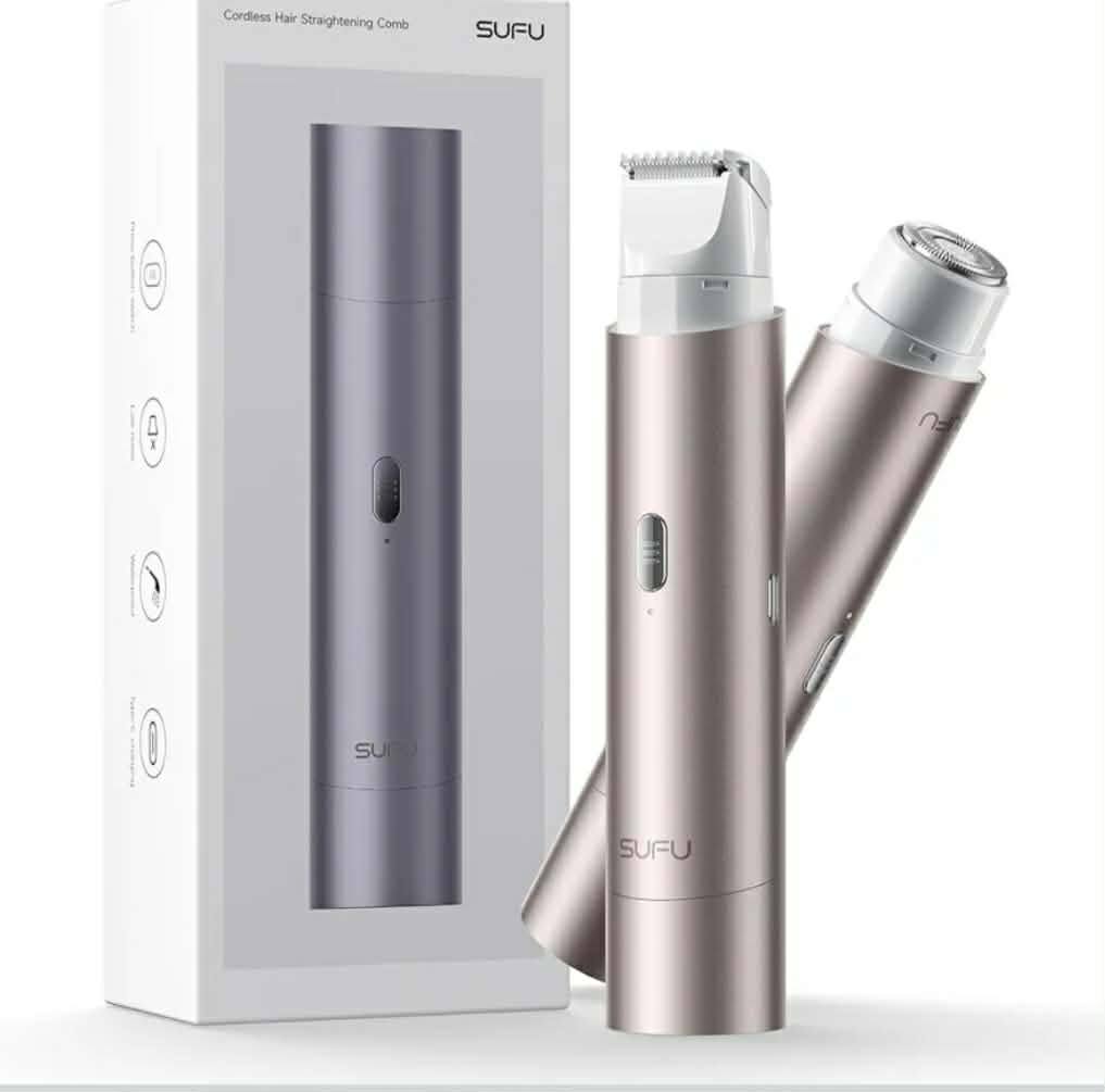 Golarka damska bezprzewodowa trymer 2w1 SUFU FB007 USB-C szara