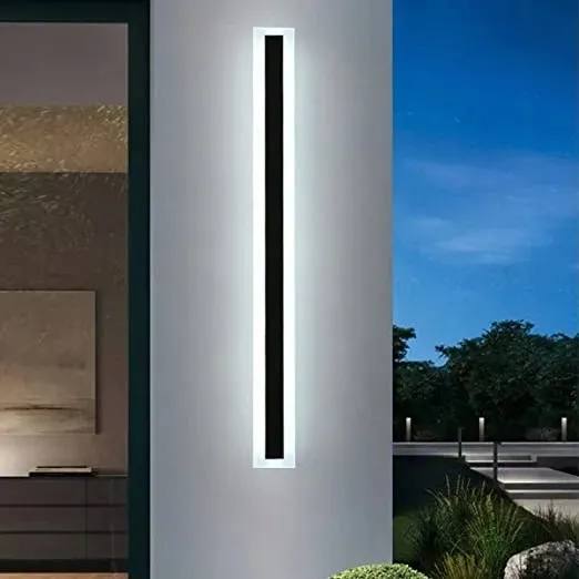 Kinkiet ścienny LED ZTWLEED 36W czarny nowoczesny lampa 100cm