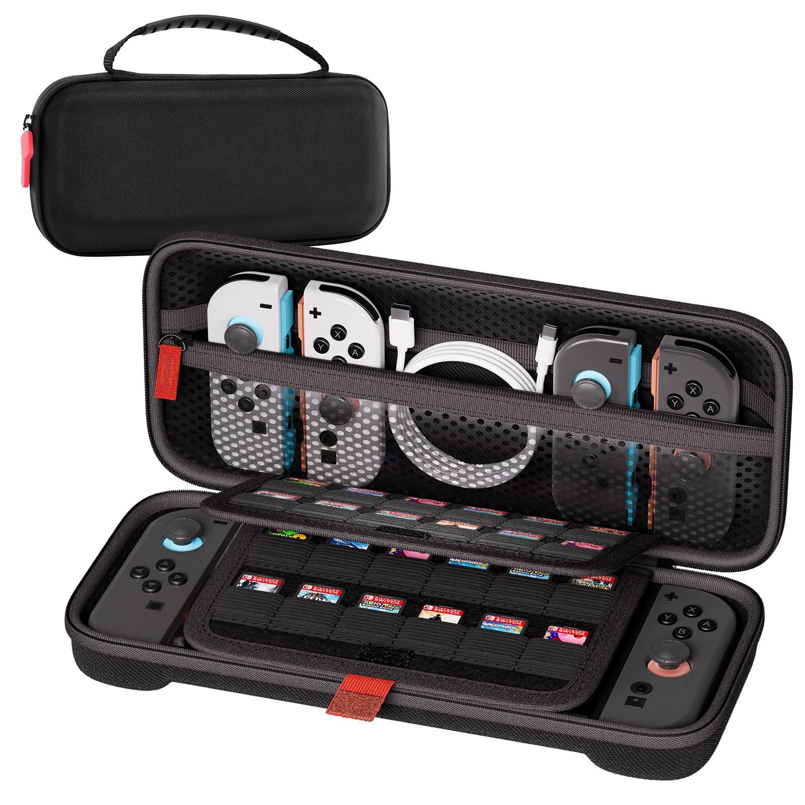 Etui pokrowiec torba ProCase Nintendo Switch 2 na 24 gry czarny