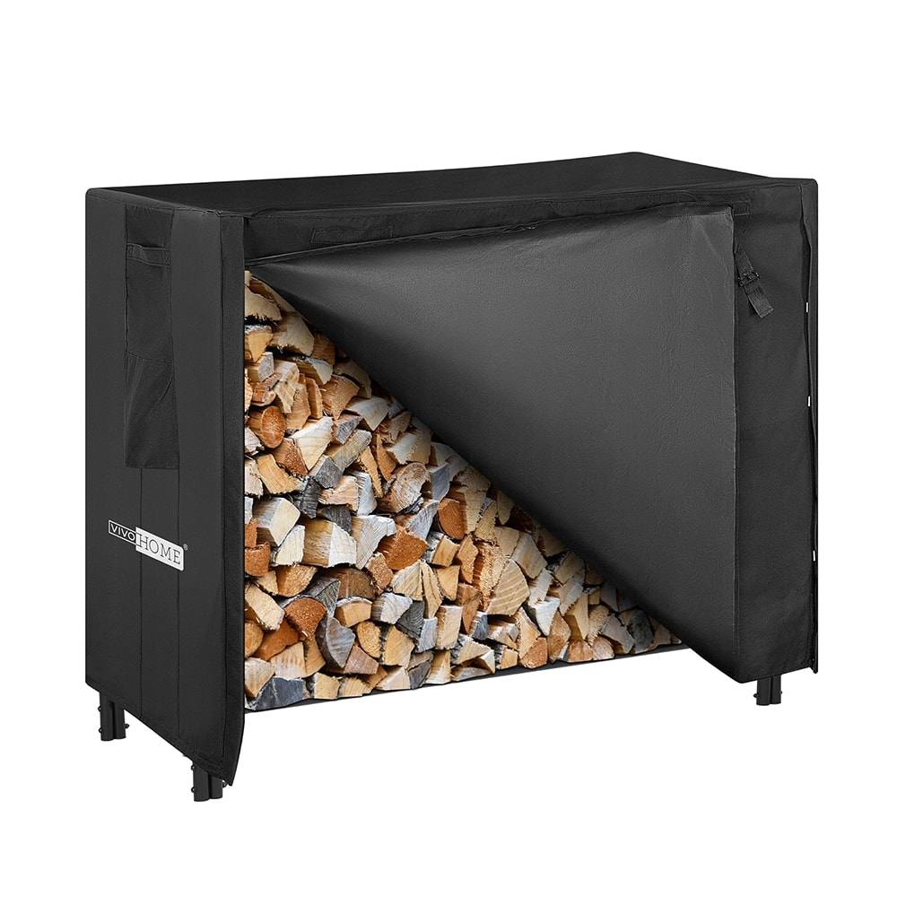 Stojak na drewno kominkowe VIVOHOME VH950 z pokrowcem 153cm