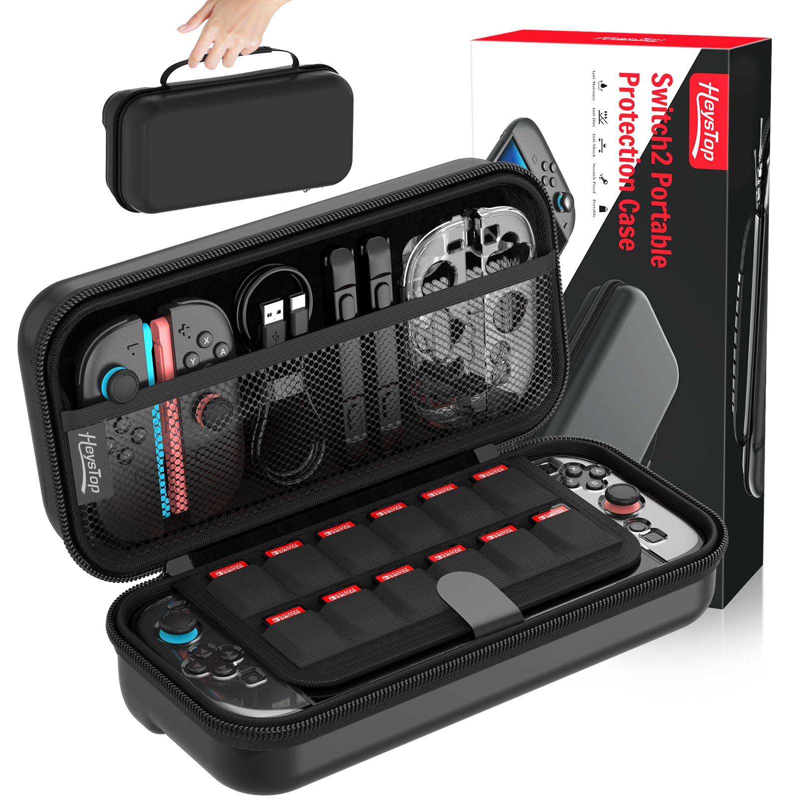 Etui torba do Nintendo Switch 2 Heystop NSAS9001P na 12 gier czarny
