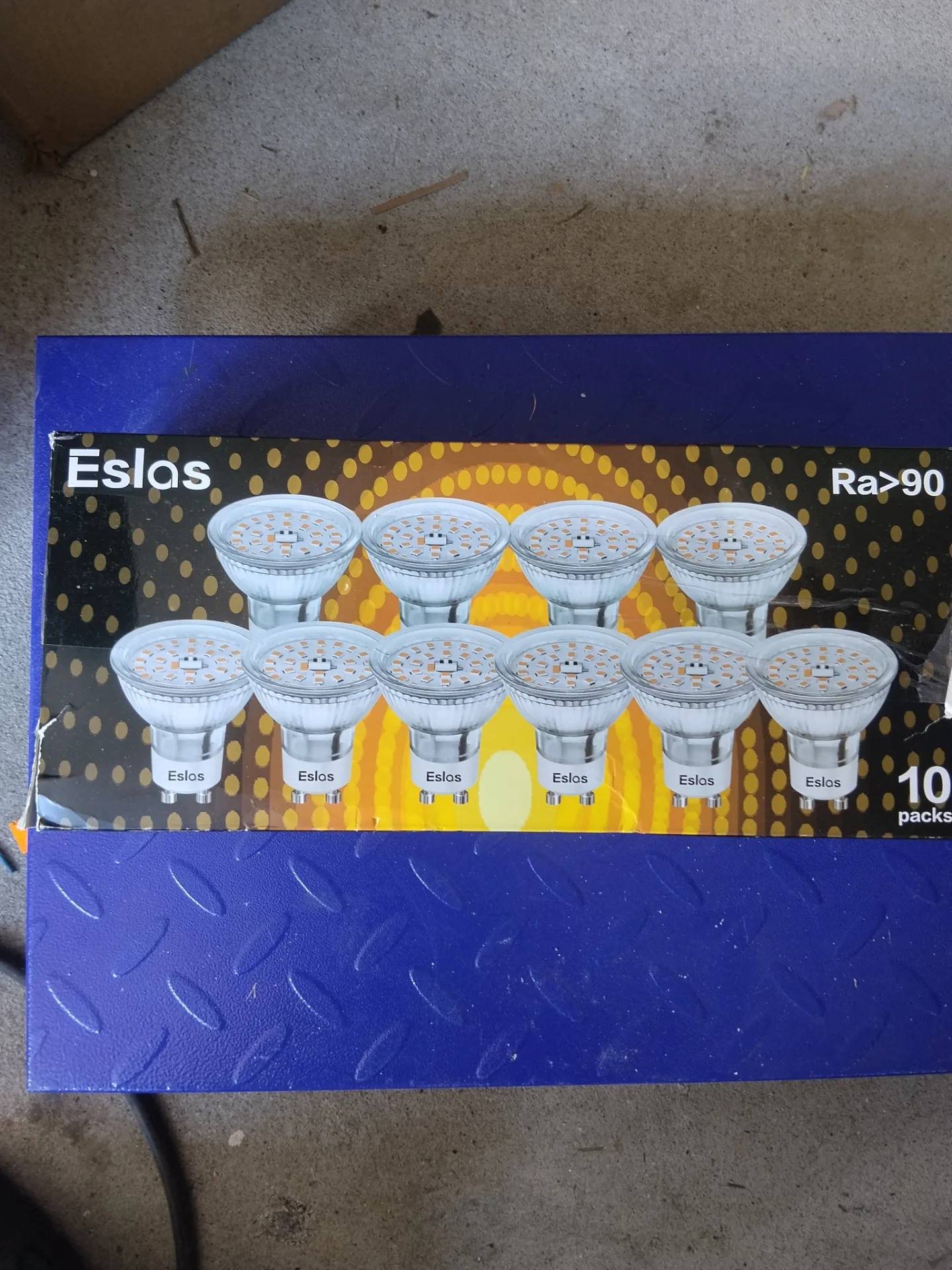 Żarówki LED GU10 5W Eslas 550lm Ra90 120 stopni zestaw 10 sztuk