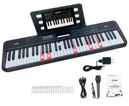 Keyboard do nauki gry Funtaki FUN-6000K 61 klawiszy LED MIDI